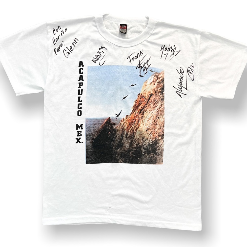 Large Vintage 90’s Acapulco Mexico Cliff Jump Graphic Tee